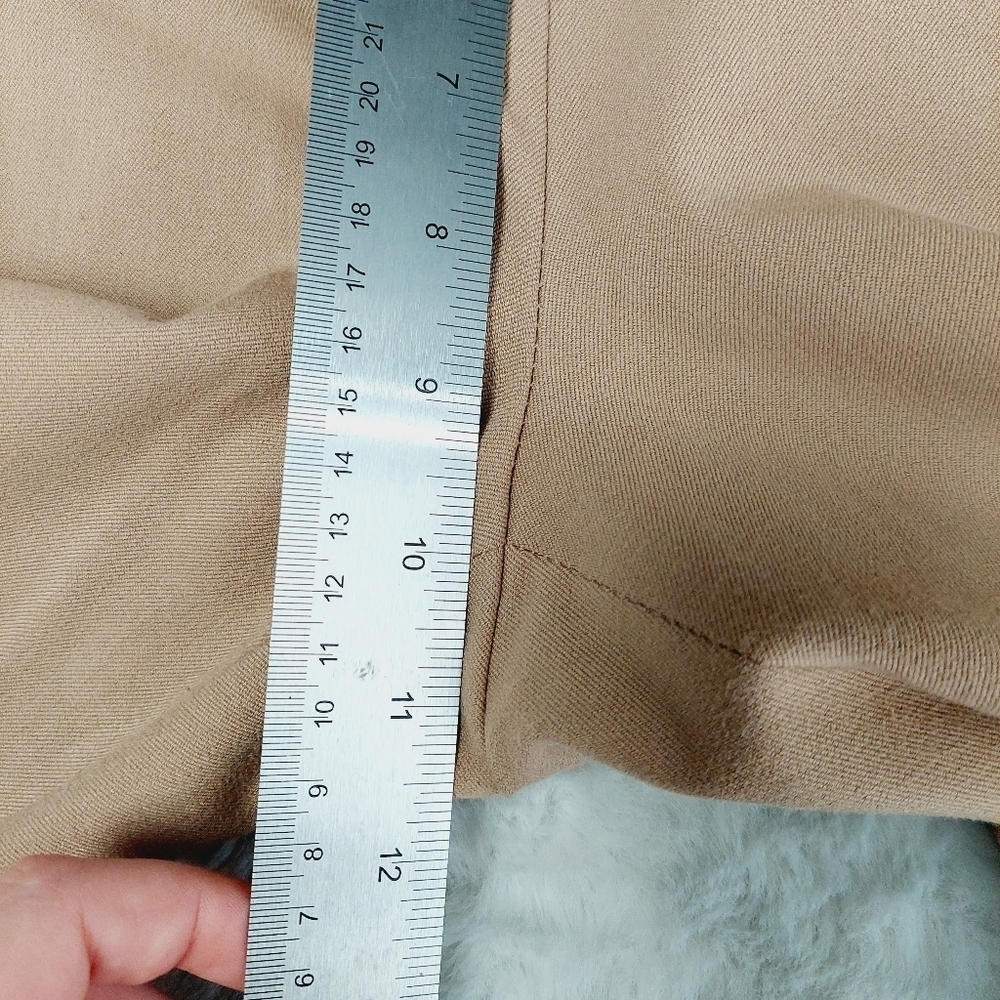 Express Women's Tan High Rise Straight Leg Dress Pants 6241 - Picture 5 of 8